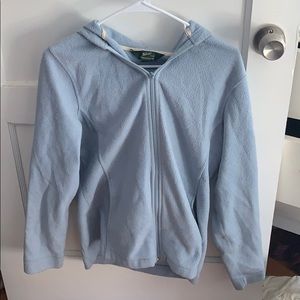 Wool rich fleece zip up